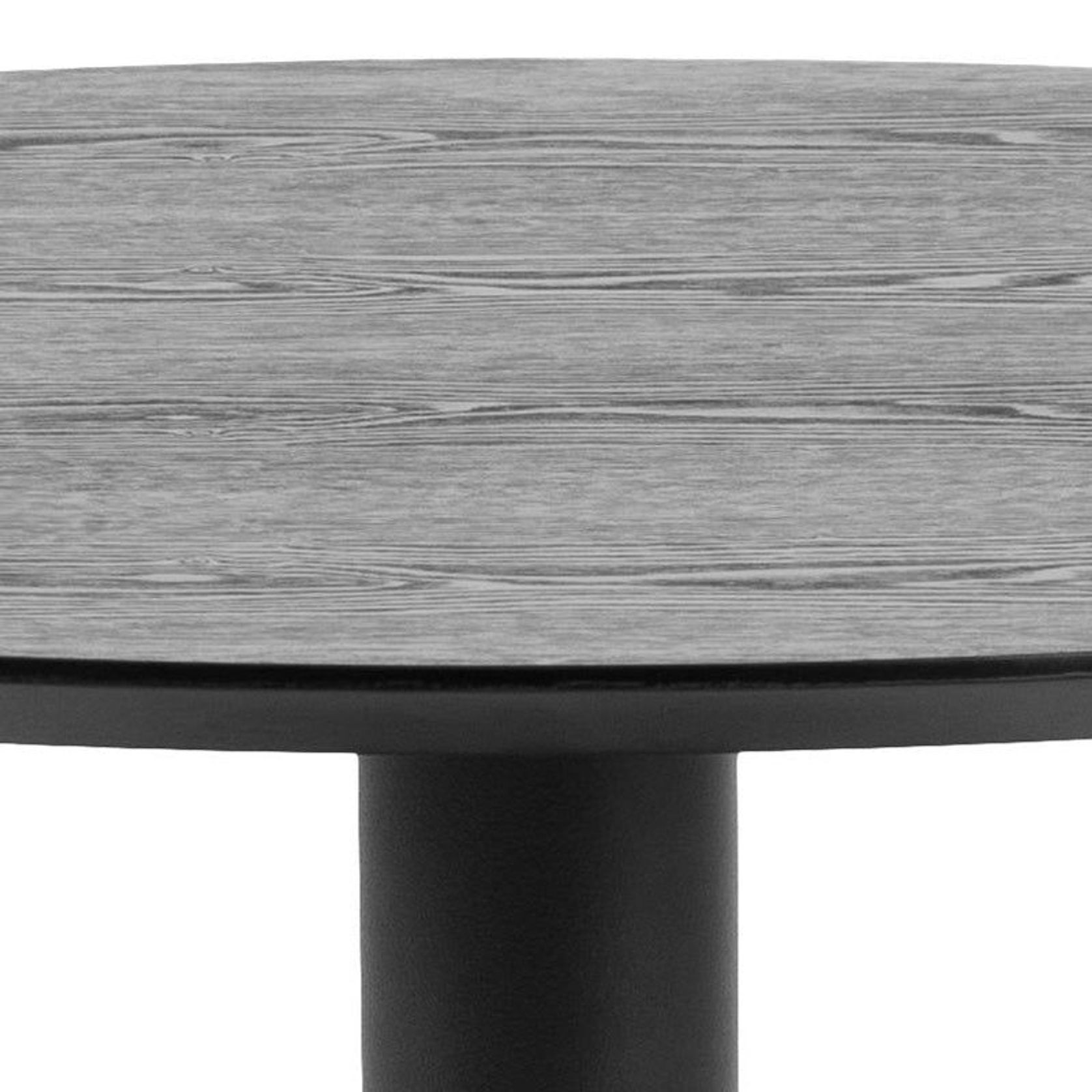 TITAN Round Dining Table 80cm - Black gallery detail image