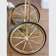 Neo Classical French Brass Drinks Bar Cart gallery detail image