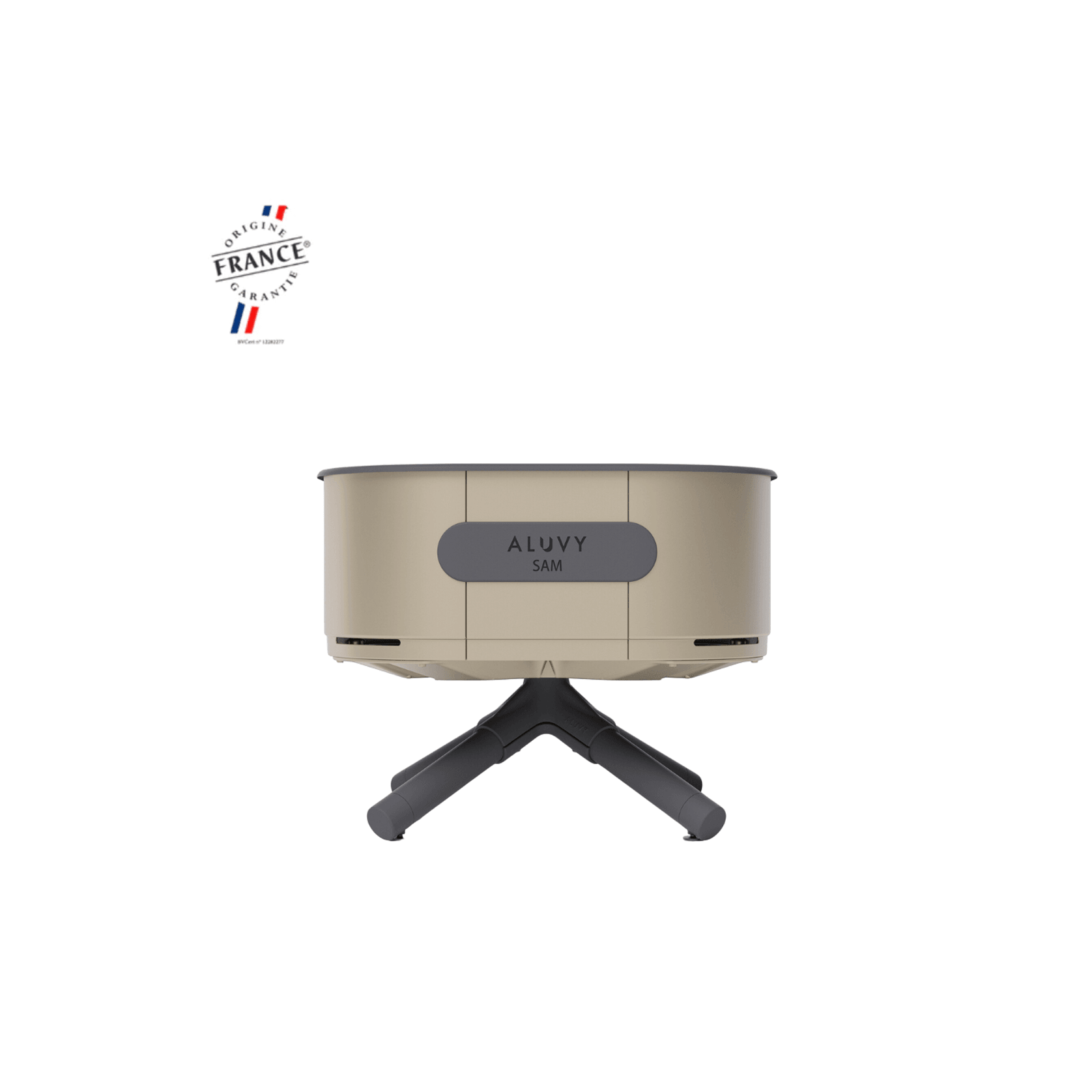 ALUVY SAM Basalt Low Brazier - Champagne gallery detail image