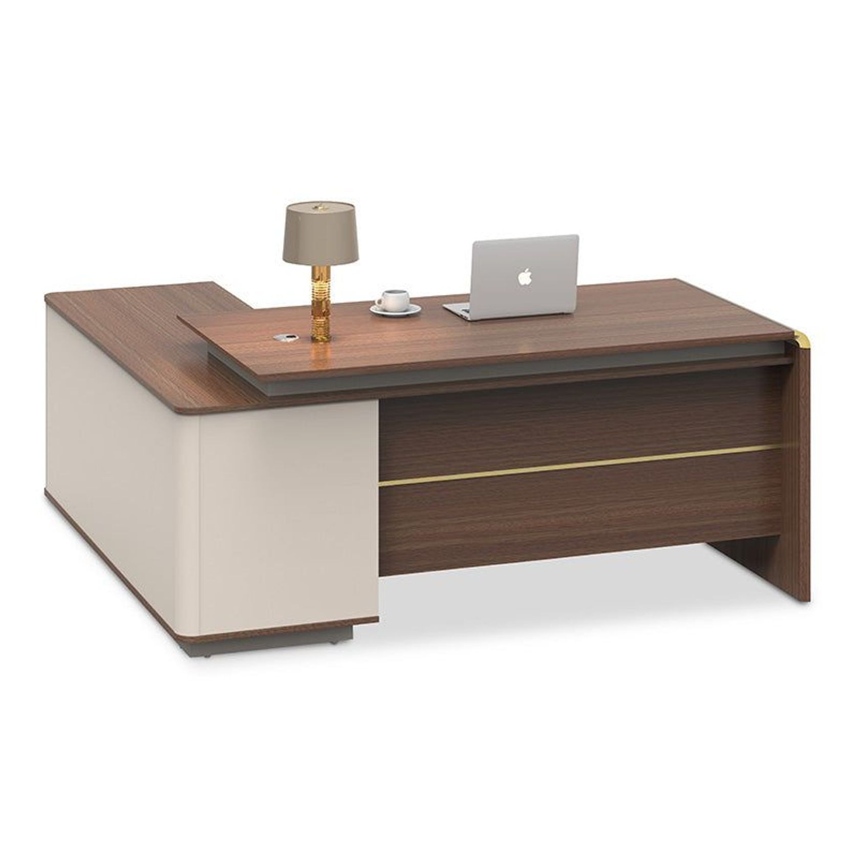 ANDERSON Executive Desk 2.0M Reversible - Australian Gold Oak gallery detail image
