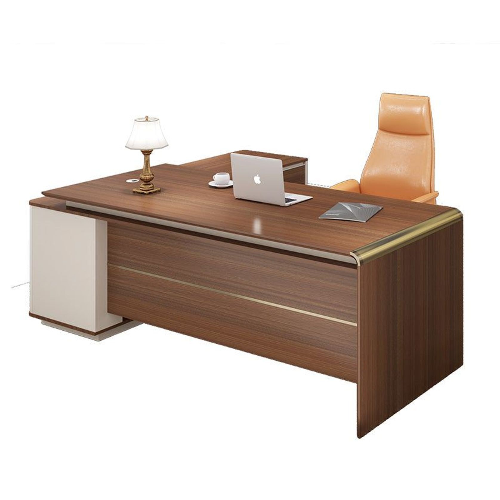 ANDERSON Executive Desk 2.0M Reversible - Australian Gold Oak gallery detail image