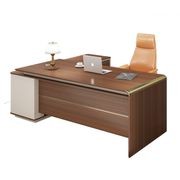 ANDERSON Executive Desk 2.0M Reversible - Australian Gold Oak gallery detail image