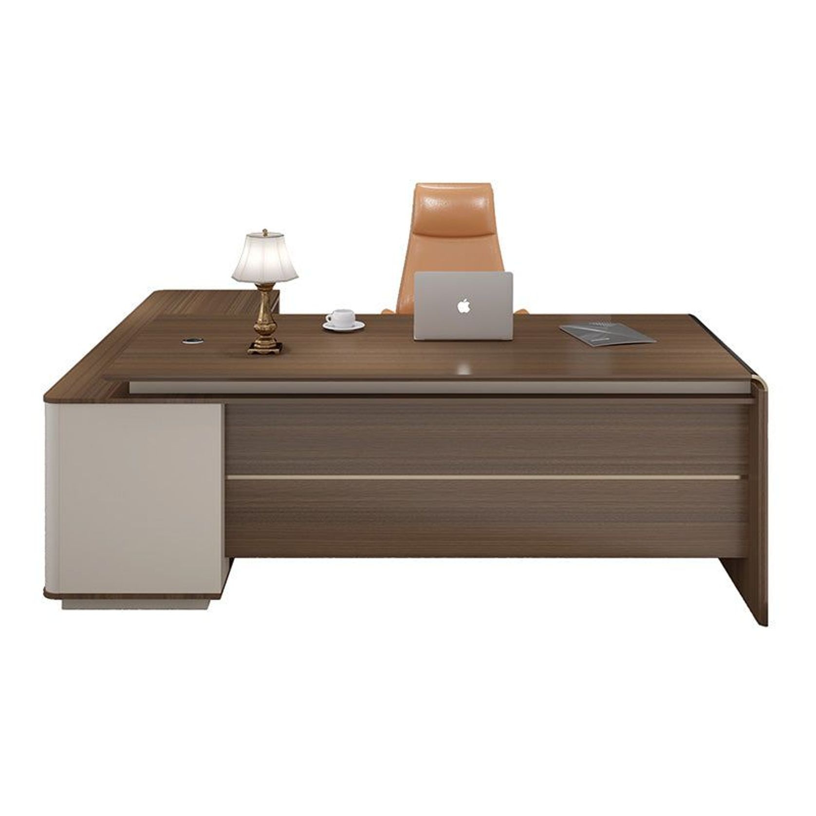 ANDERSON Executive Desk 2.0M Reversible - Australian Gold Oak gallery detail image