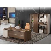 ANDERSON Executive Desk 2.0M Reversible - Australian Gold Oak gallery detail image