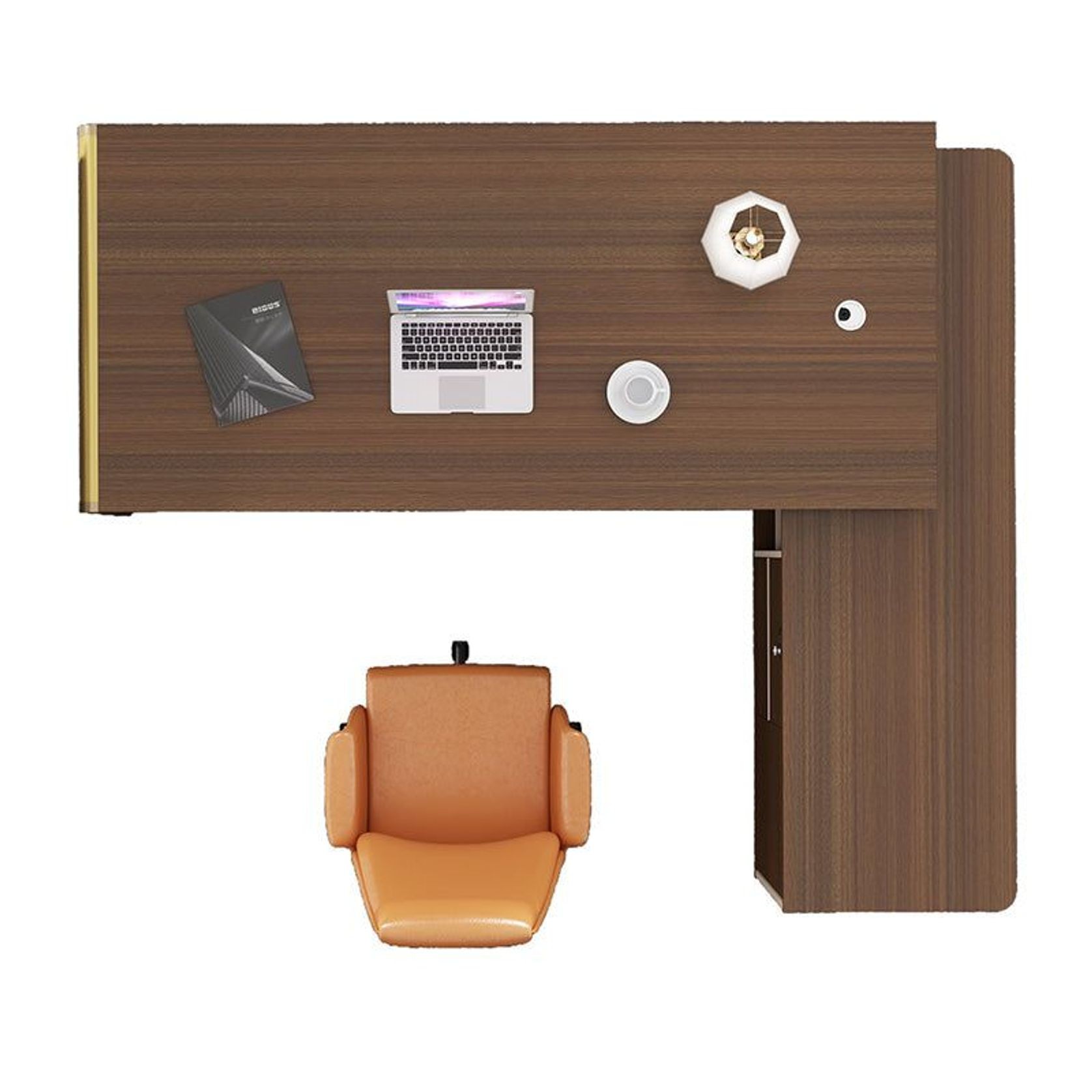 ANDERSON Executive Desk 2.0M Reversible - Australian Gold Oak gallery detail image