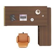 ANDERSON Executive Desk 2.0M Reversible - Australian Gold Oak gallery detail image