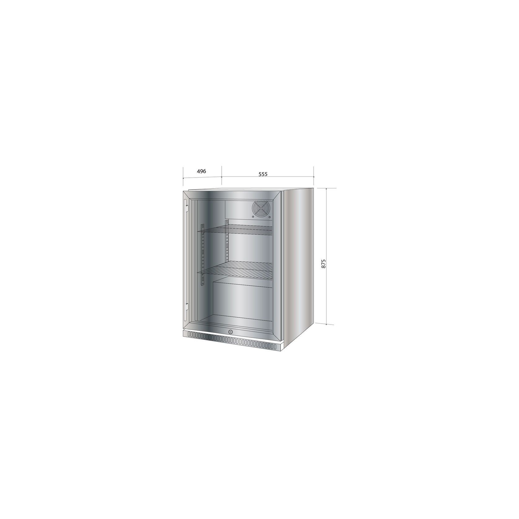 Artusi Single Door Outdoor Refrigerator - Stainless Steel gallery detail image