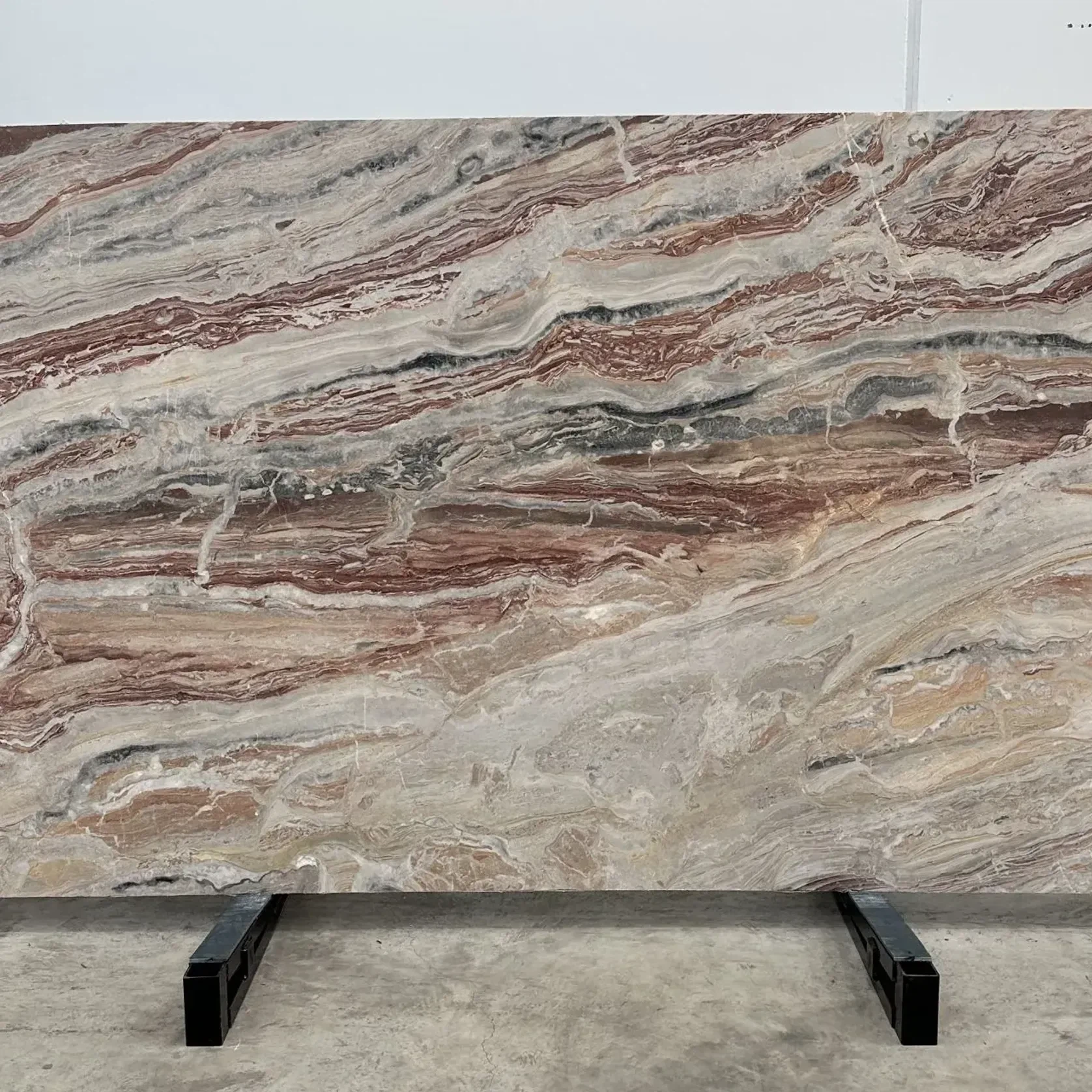 Arabescato Rosso Marble Benchtop gallery detail image