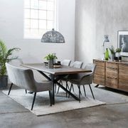 ARNO Dining Table 200cm - Brown & Black gallery detail image