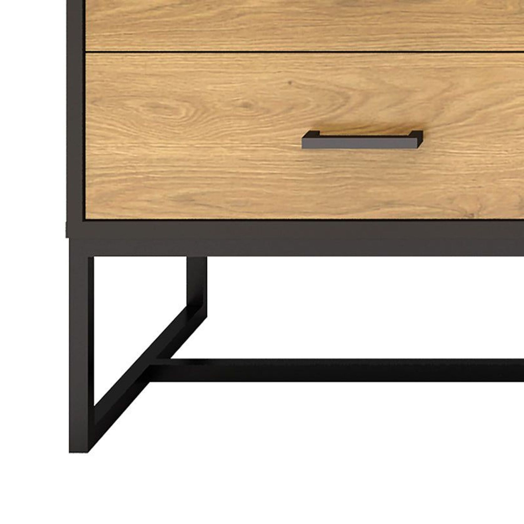 AMSTER Sideboard Buffet 160cm - Natural & Black gallery detail image