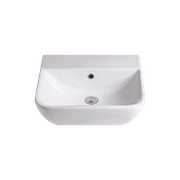 Cygnet 500 Semi Recessed Basin - No Taphole - Overflow gallery detail image