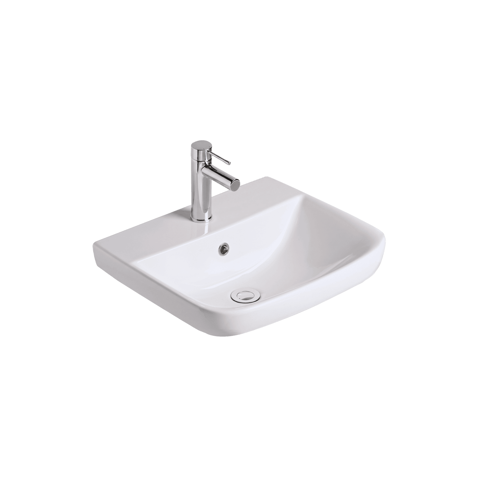 Cygnet 500 Semi Inset Basin -1 Taphole - Overflow gallery detail image