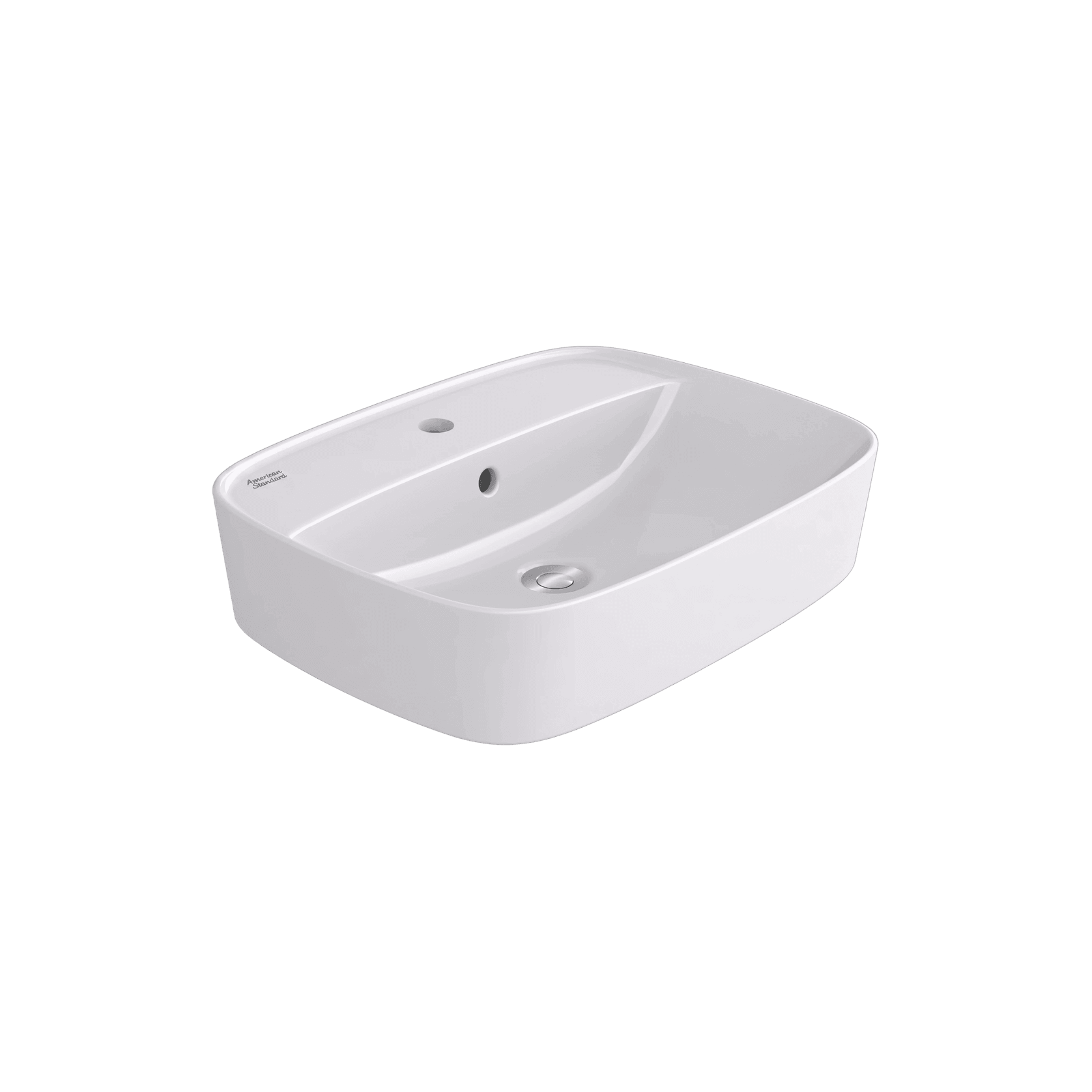 Signature 550 Counter Top Basin - 1 Tap Hole - Overflow gallery detail image