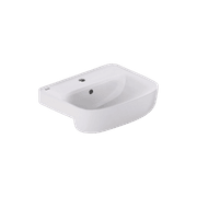 Loven 510 Semi-Recessed Basin - 1 Tap Hole - Overflow gallery detail image