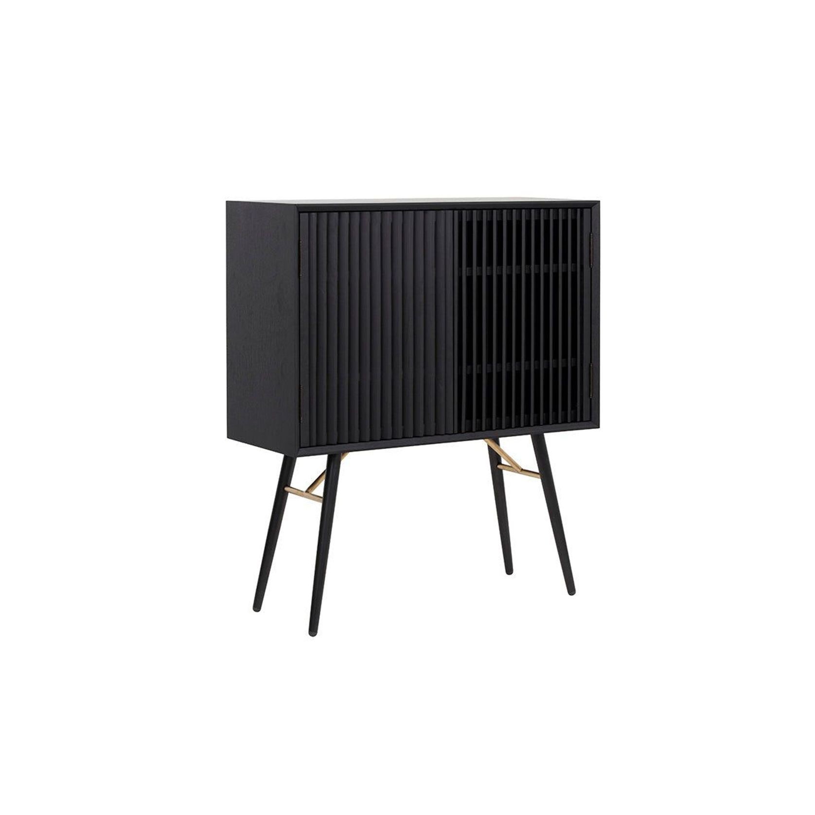 ASLOG Tall Sideboard 90cm - Black gallery detail image