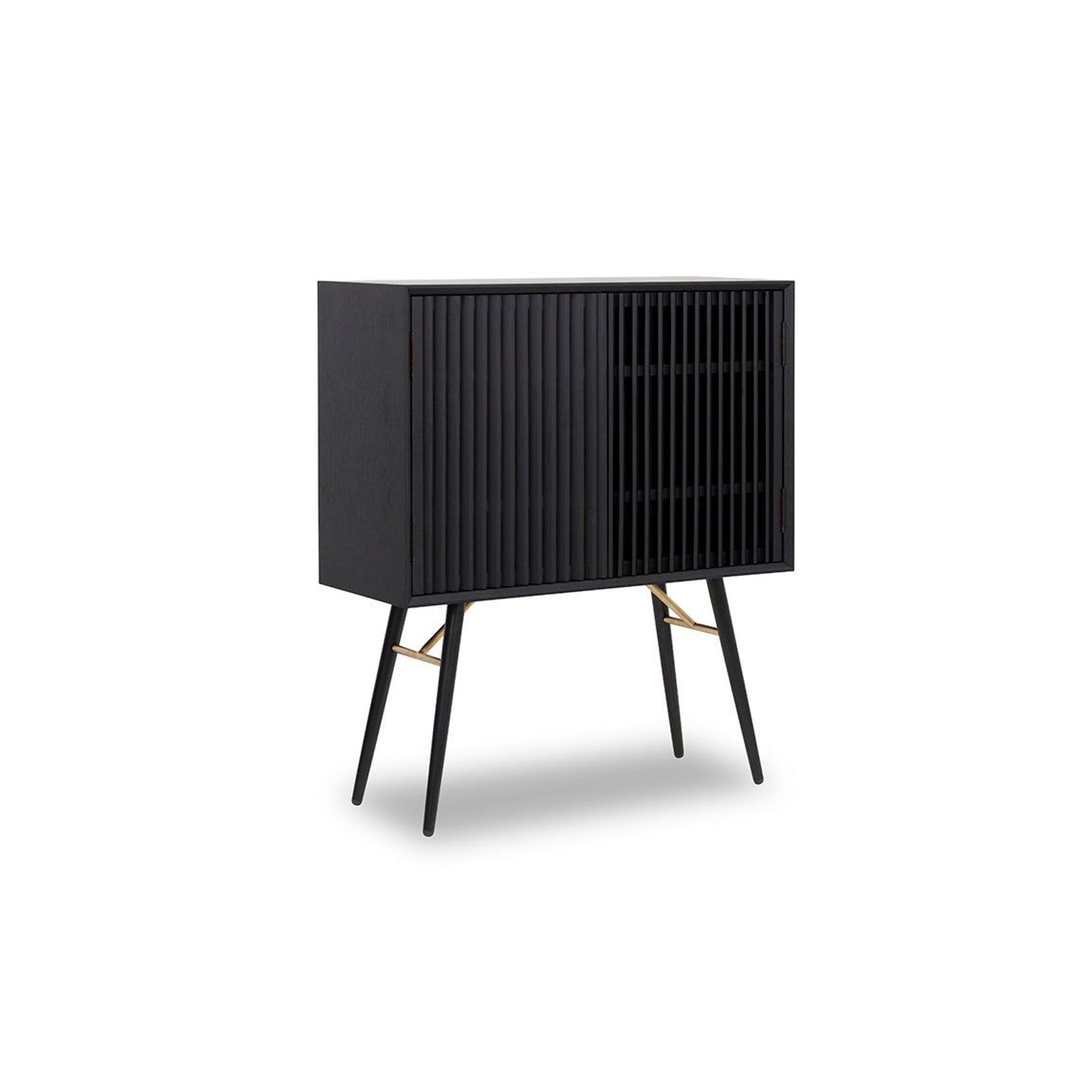 ASLOG Tall Sideboard 90cm - Black gallery detail image