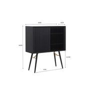 ASLOG Tall Sideboard 90cm - Black gallery detail image