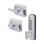 Lockwood Digital Lockset Lever Timber Frame 002-1LDXSC gallery detail image