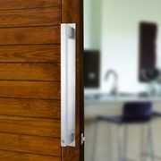 Lockwood Paradigm Door Pull Handle with Double Cylinder Deadbolt Satin Stainless Steel 005/DPHBSSS gallery detail image