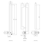 Lockwood Paradigm Door Pull Handle with Double Cylinder Deadbolt Satin Stainless Steel 005/DPHBSSS gallery detail image