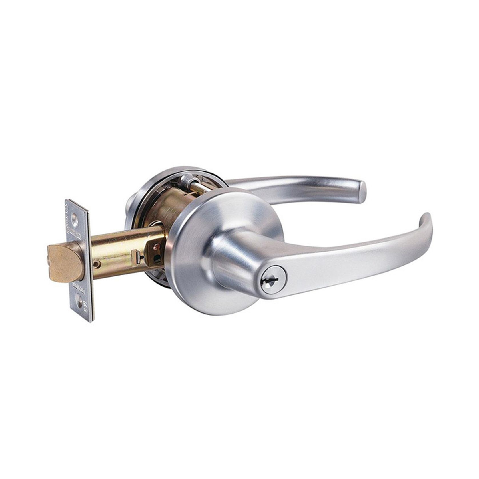 Lockwood 930 Series Entrance Lever Set Satin Chrome Fire Rated 930SC gallery detail image