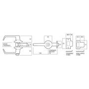 Lockwood Classroom Door Handle Lever Set Commercial Grade Satin Chrome 956SC gallery detail image