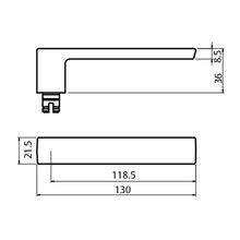 Lockwood 101 Door Lever on Round Rose Full Set gallery detail image