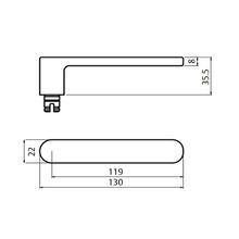 Lockwood Symphony 106 Door Lever on Round Rose Full Set gallery detail image
