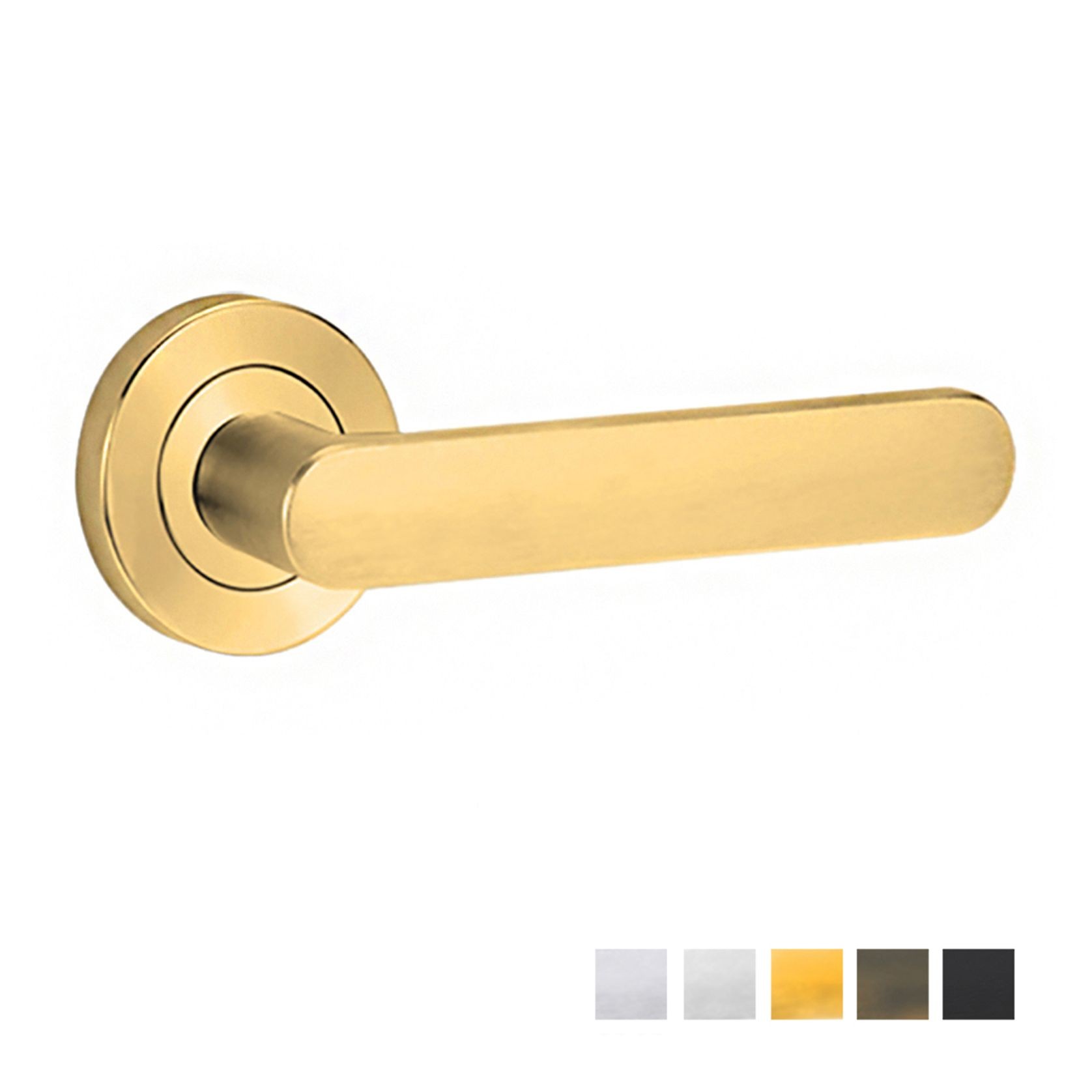 Lockwood Symphony 106 Door Lever on Round Rose Full Set gallery detail image