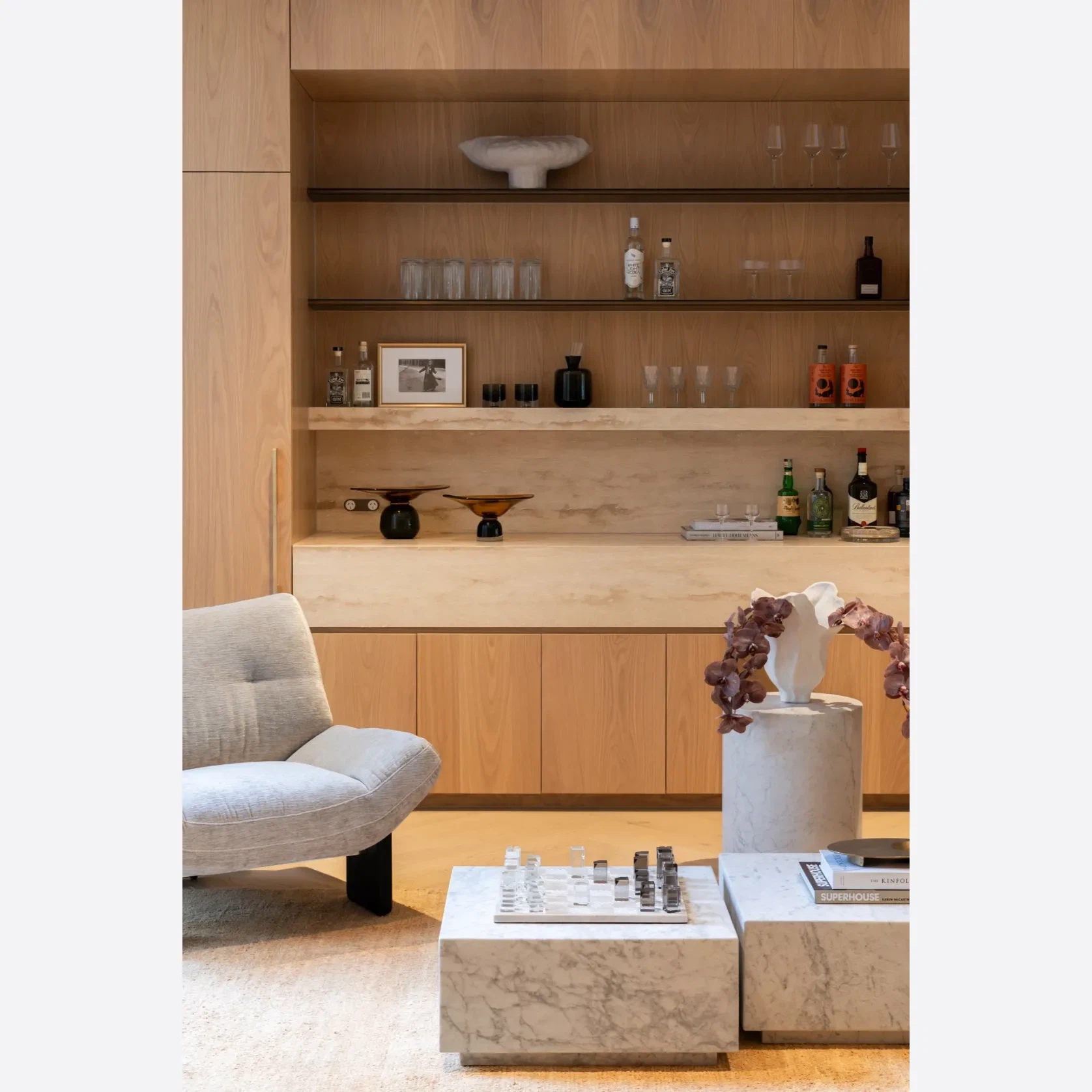 Tuscan Vein Cut Filled Travertine Benchtop gallery detail image