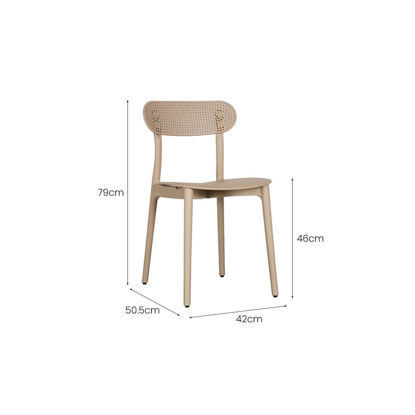 Abby Outdoor Patio Dining Chair gallery detail image