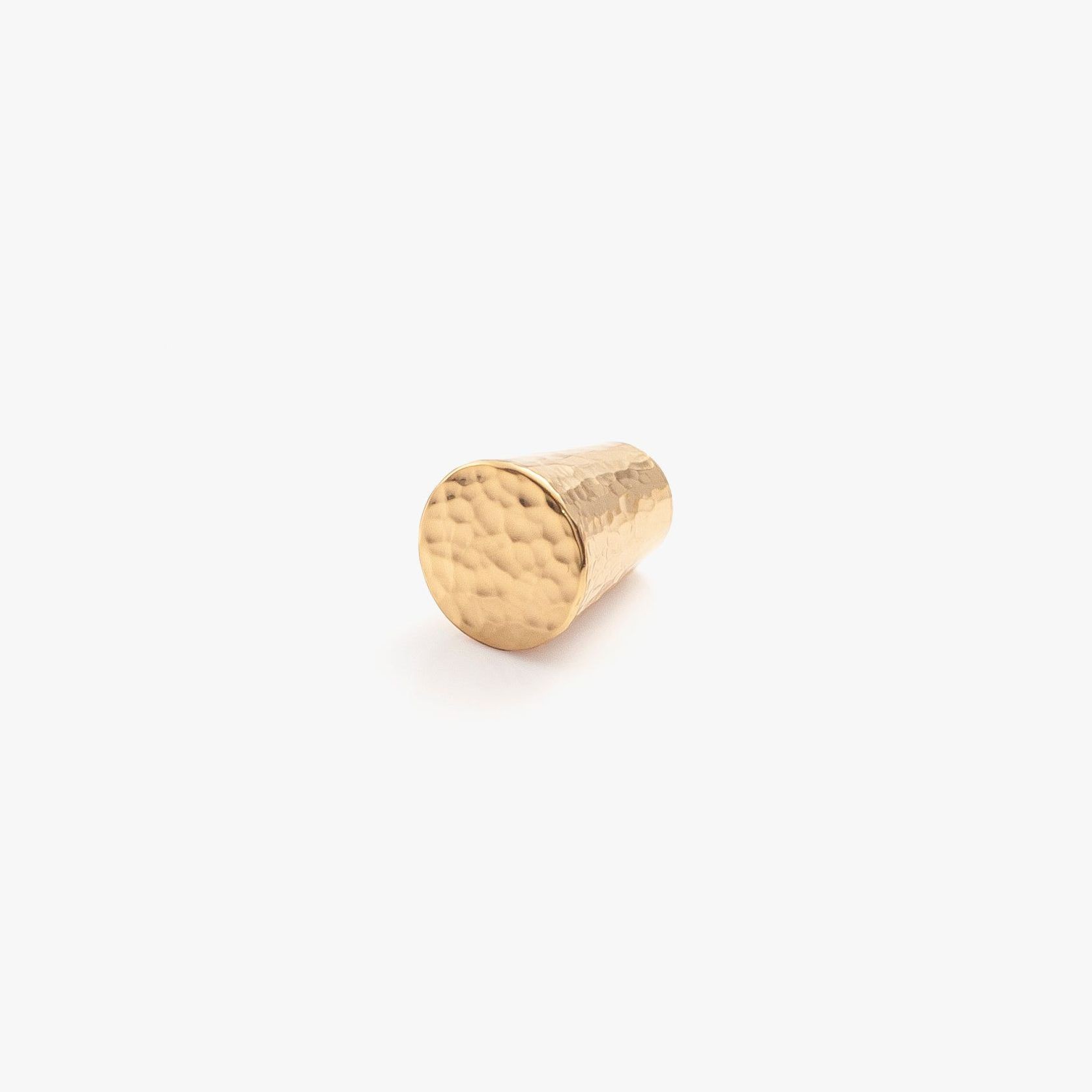 Adamo Hammered Brass Knob gallery detail image