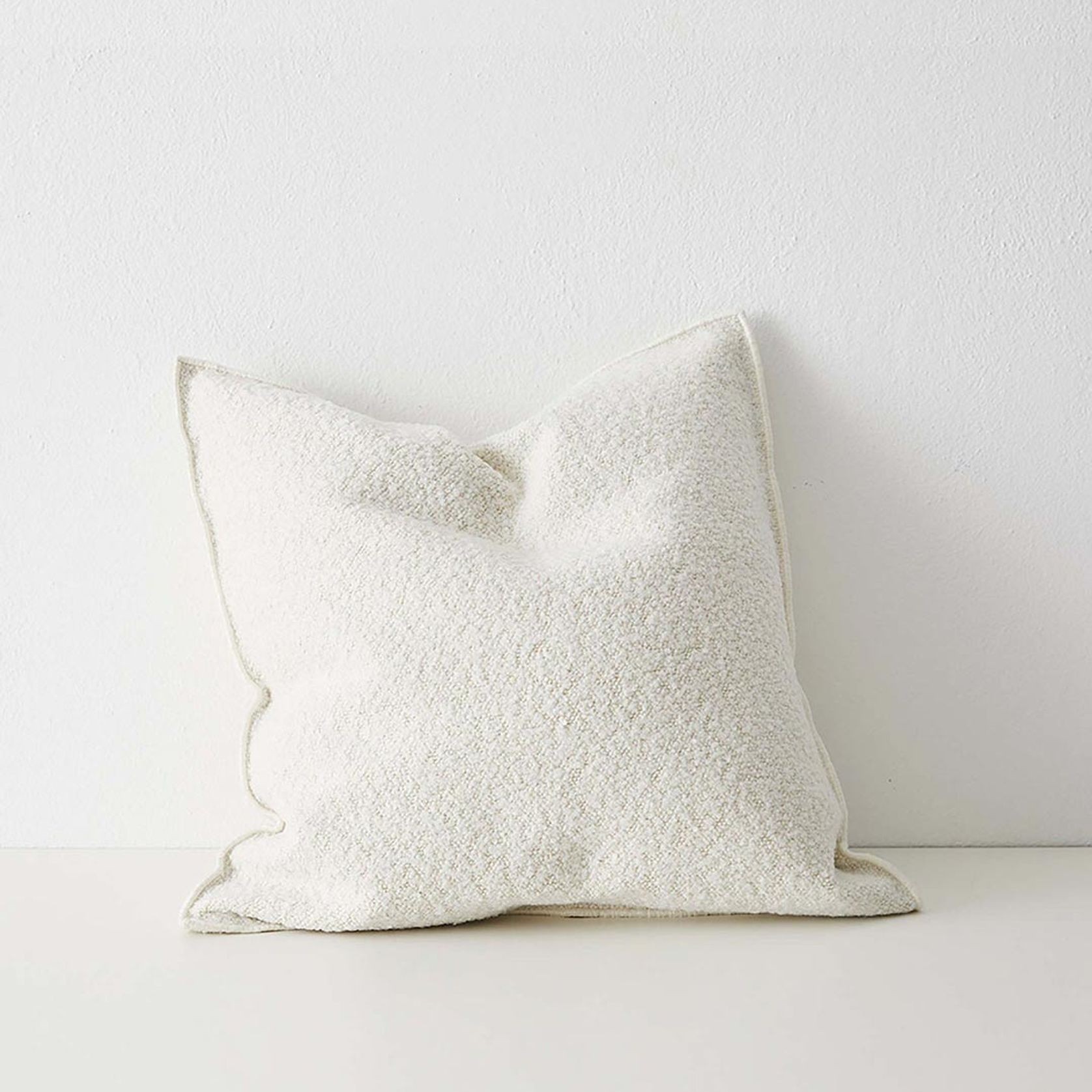 Weave Home Alberto Boucle Cushion - Ivory | 50 x 50cm gallery detail image