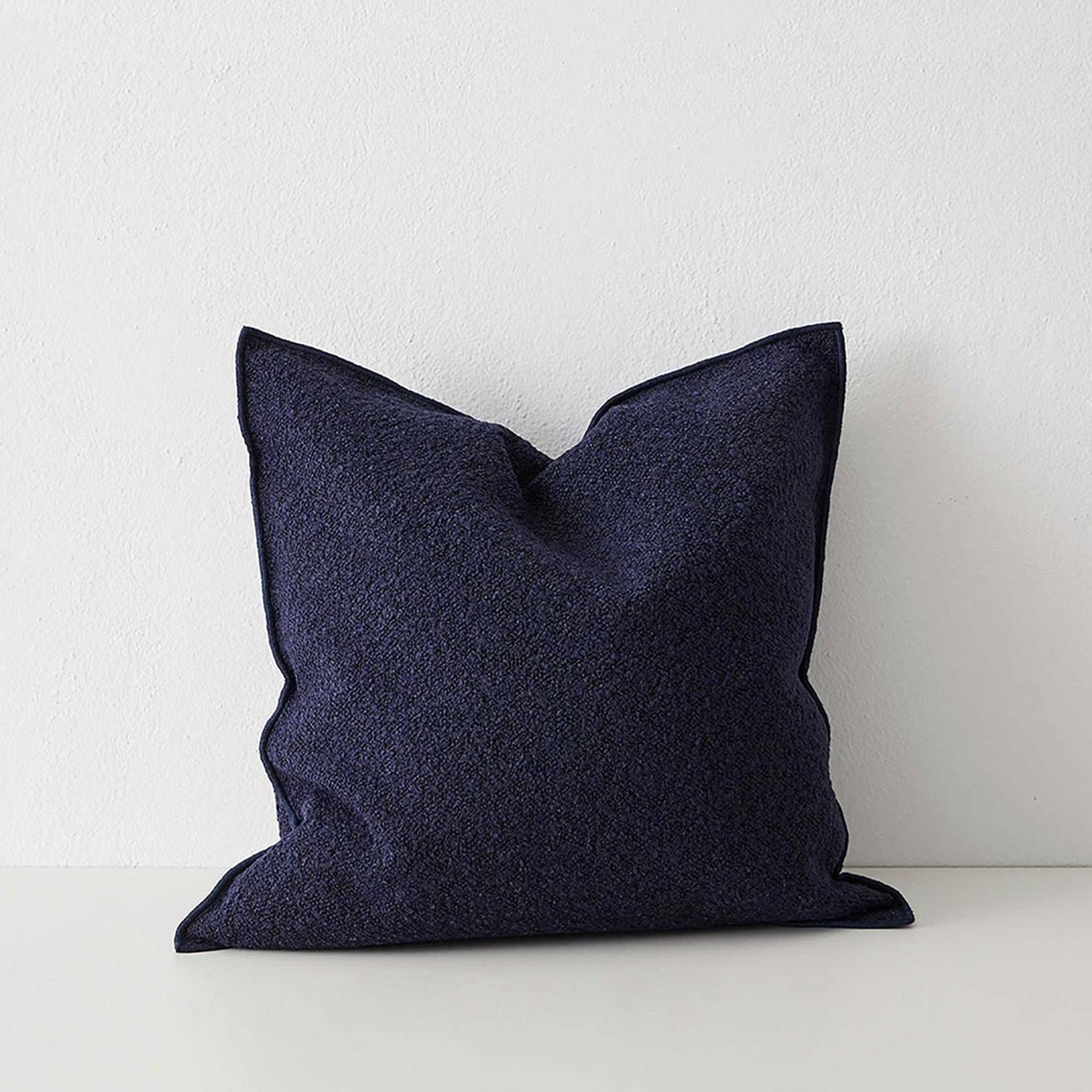 Weave Home Alberto Boucle Cushion - Midnight | 50 x 50cm gallery detail image