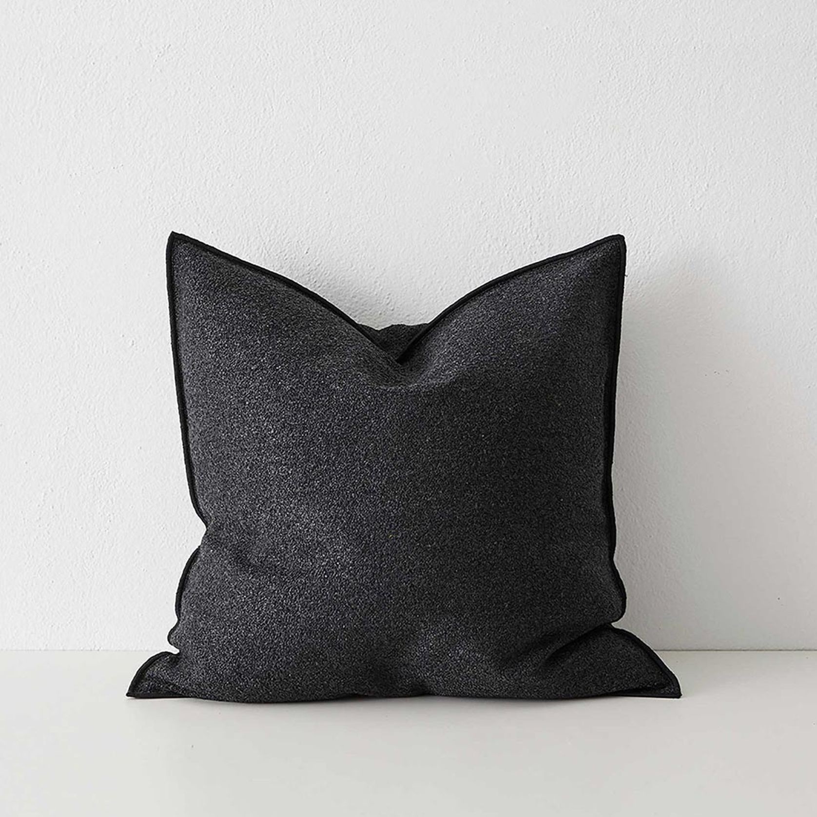 Weave Home Alberto Boucle Cushion - Onyx | 50 x 50cm gallery detail image