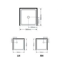 Adjustable Frameless Pivot Alcove 900 gallery detail image