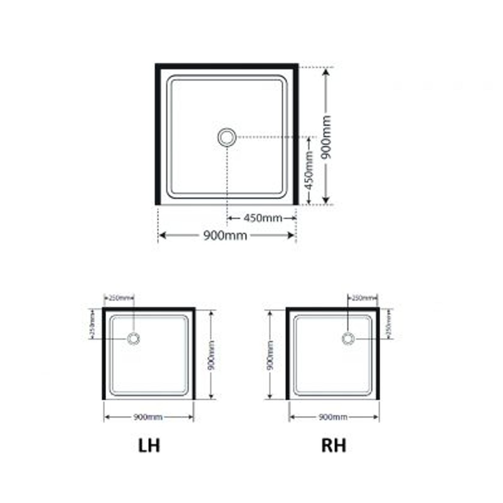 Adjustable Frameless Pivot Alcove 900 gallery detail image