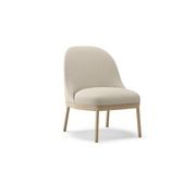 Aleta Lounge Chair - Wooden Base gallery detail image