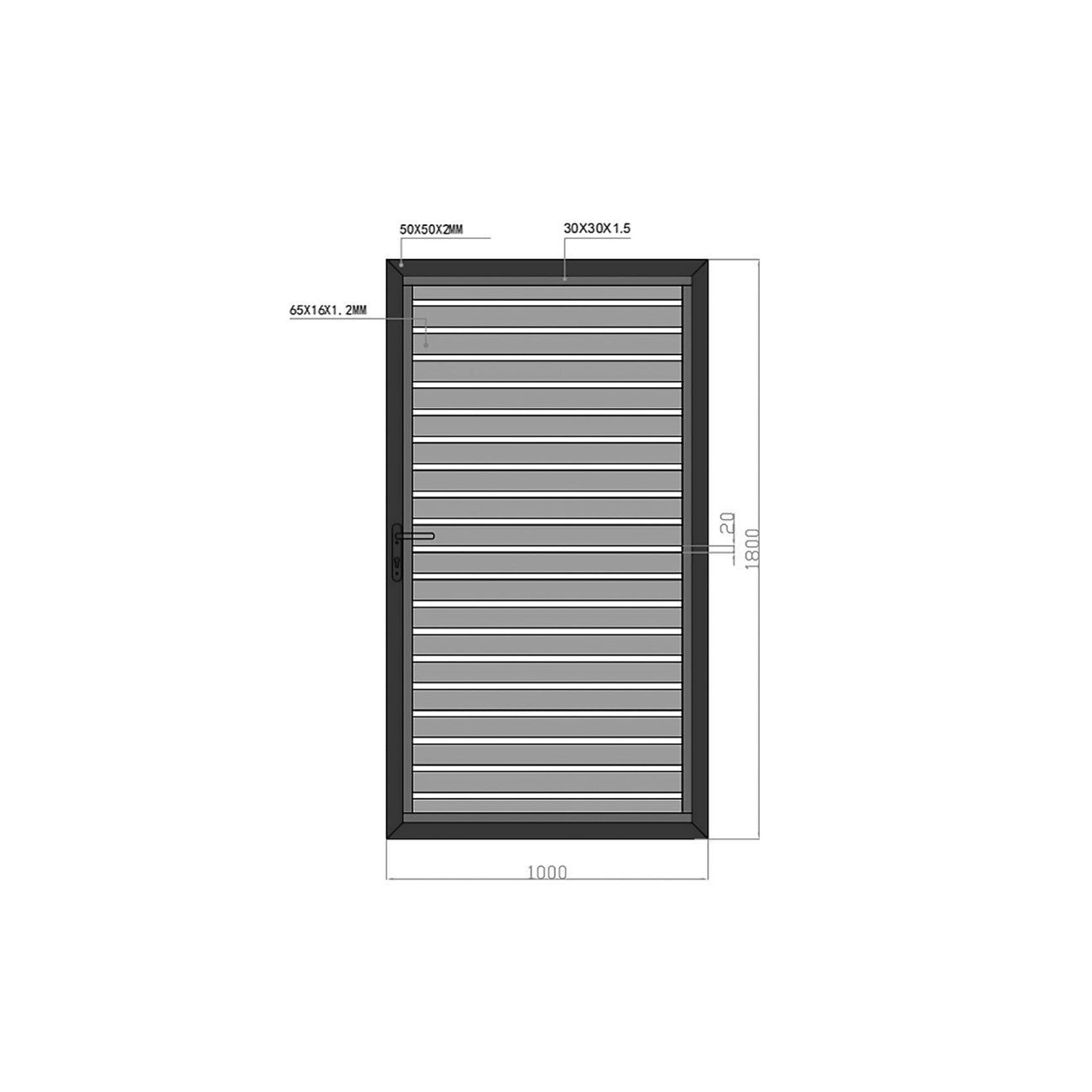 Aluminium Slat Privacy Gate gallery detail image