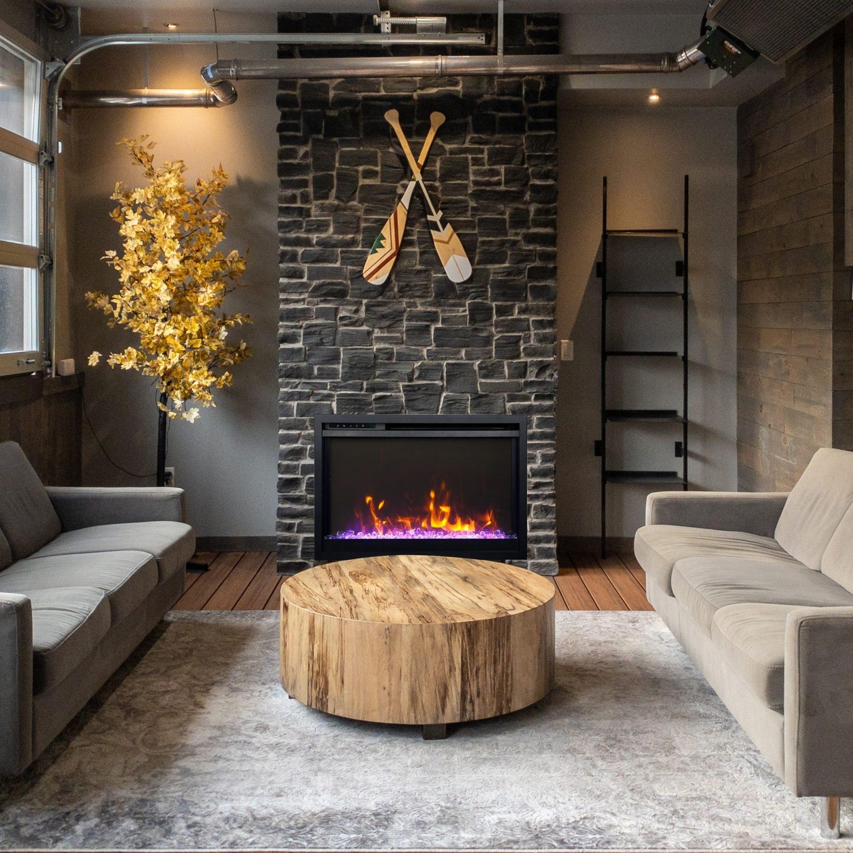 Amantii Traditional 33" Xtraslim Electric Fireplace gallery detail image