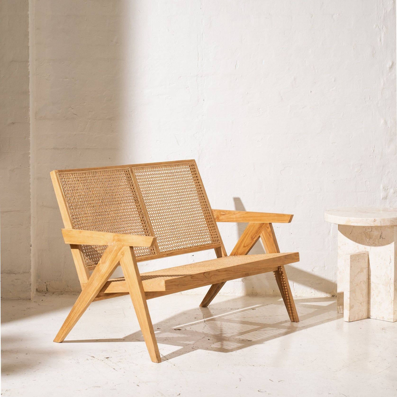 Amar Relaxed Rattan Loveseat gallery detail image