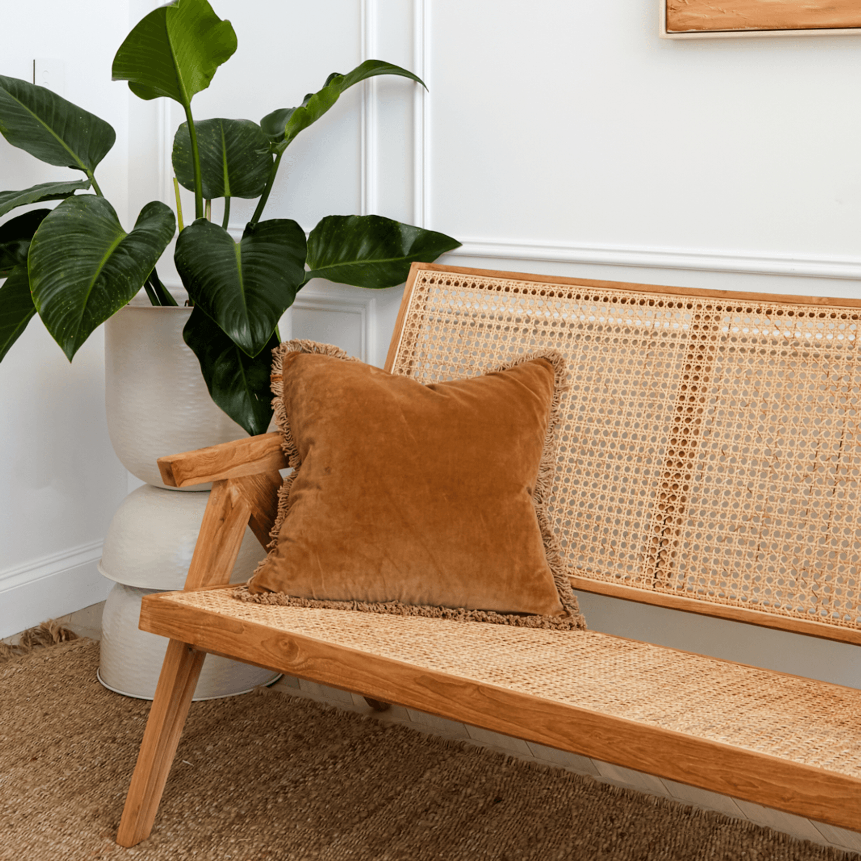 Amar Relaxed Rattan Loveseat gallery detail image