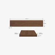 American Walnut Veneer T&G Wall Panel UV-Coated A/BB gallery detail image