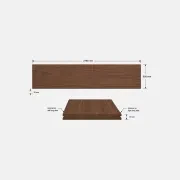 American Walnut Veneer T&G Wall Panel UV-Coated A/BB gallery detail image