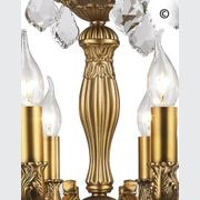 Americana 12 Light Crystal Chandelier - Brass Finish gallery detail image