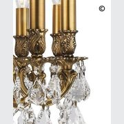 Americana 12 Light Crystal Chandelier - Brass Finish gallery detail image