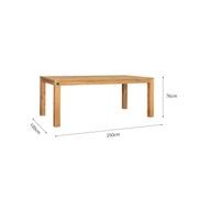 Ankola Teak Outdoor Table - 250 X 100cm gallery detail image