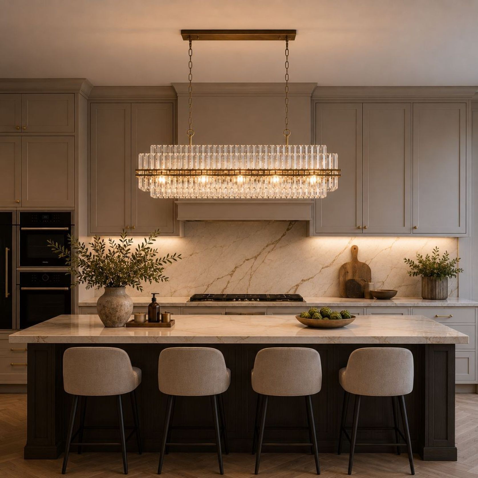 Ashton Collection - Bar Light - Antique Gold Finish - W:120cm gallery detail image