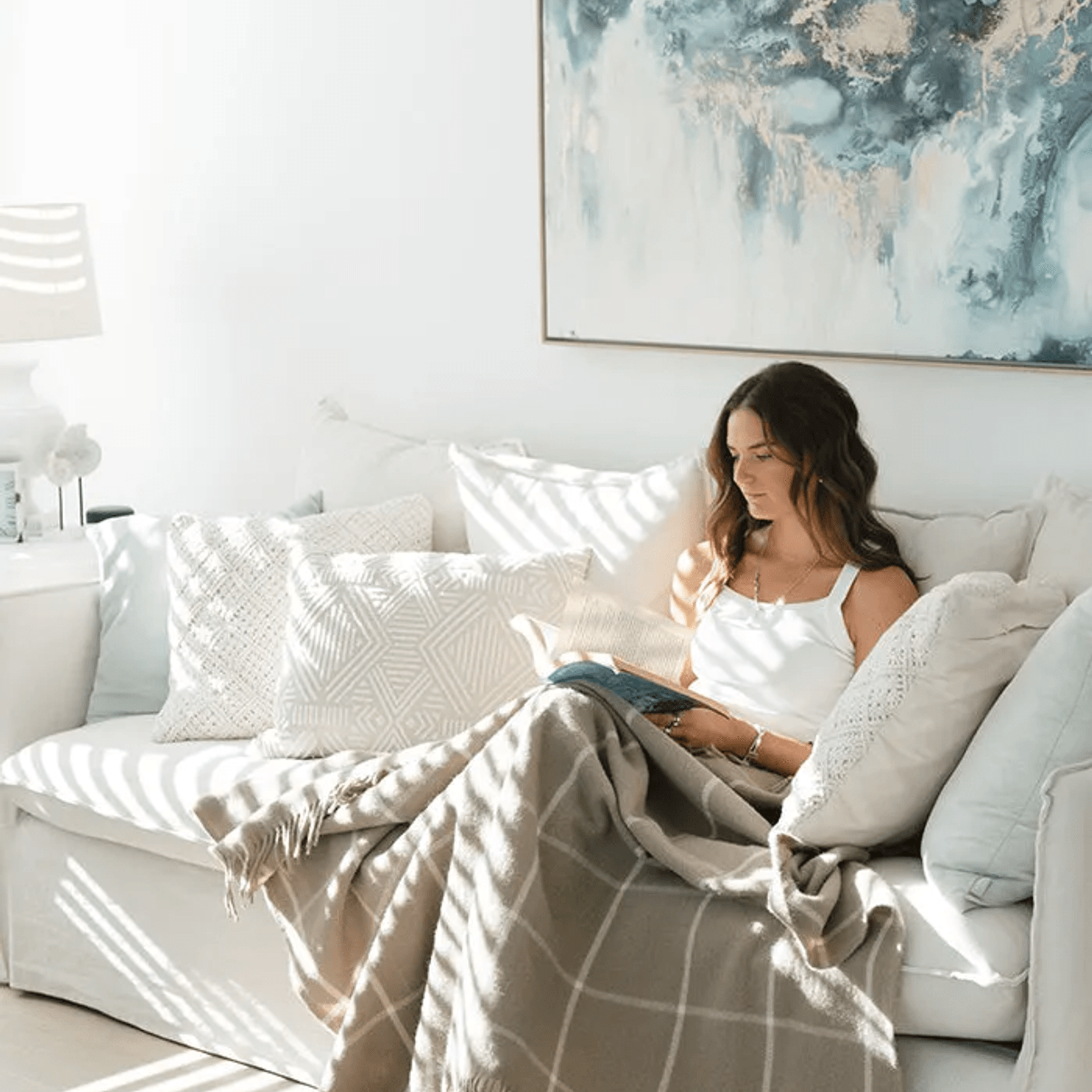 Ruanui Station Lambswool Throw -  Totara's Tussock gallery detail image