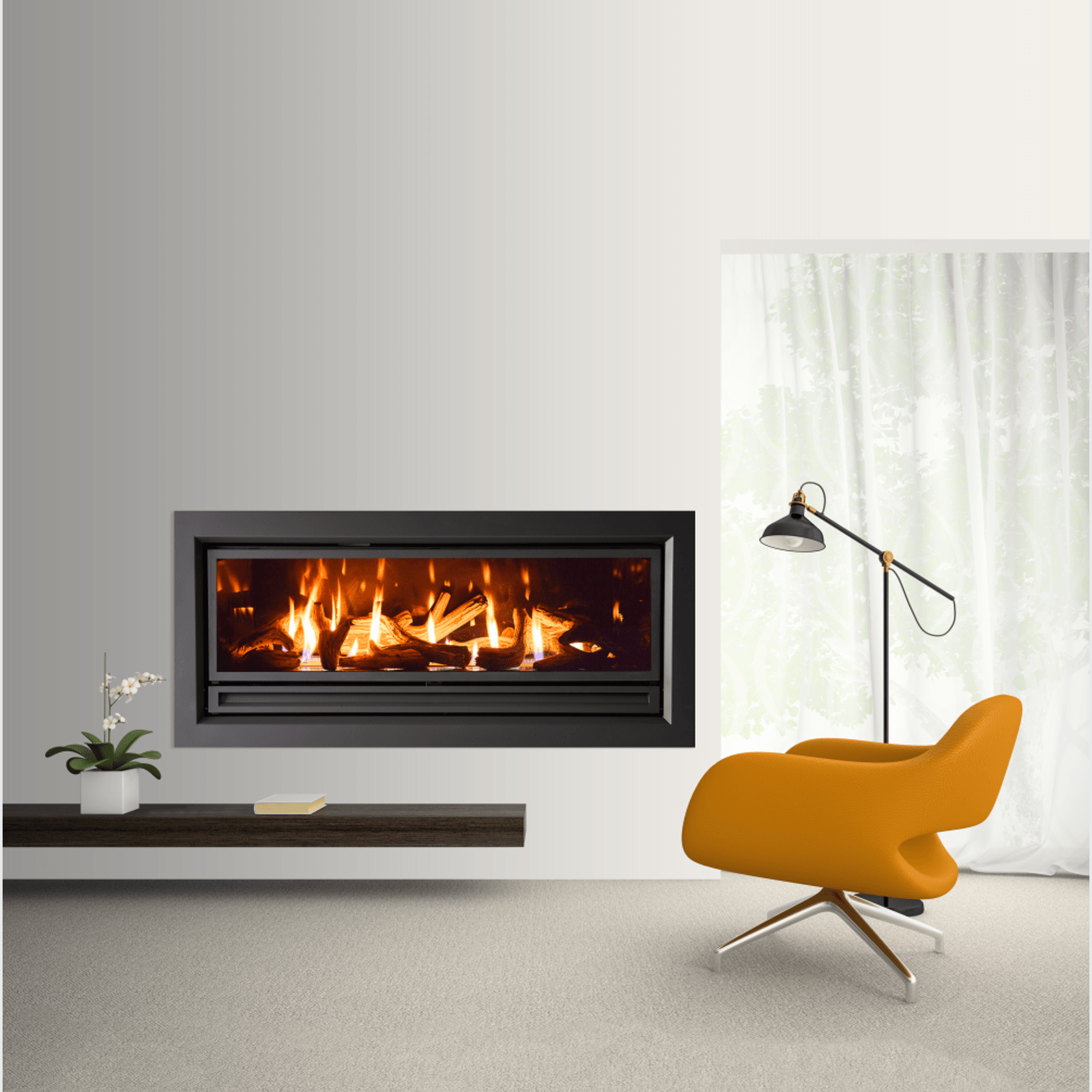 Archer IS1500 Zero Clearance Insert Gas Fireplace gallery detail image